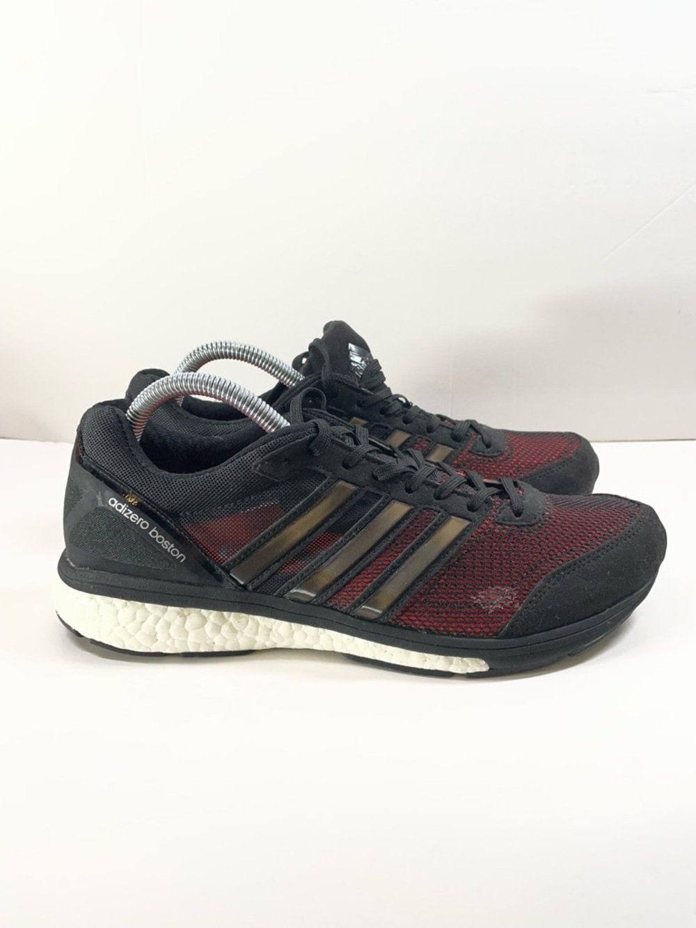 adidas Adizero Boston Running Shoes - Black & Burgundy S78210 Men Size US 8